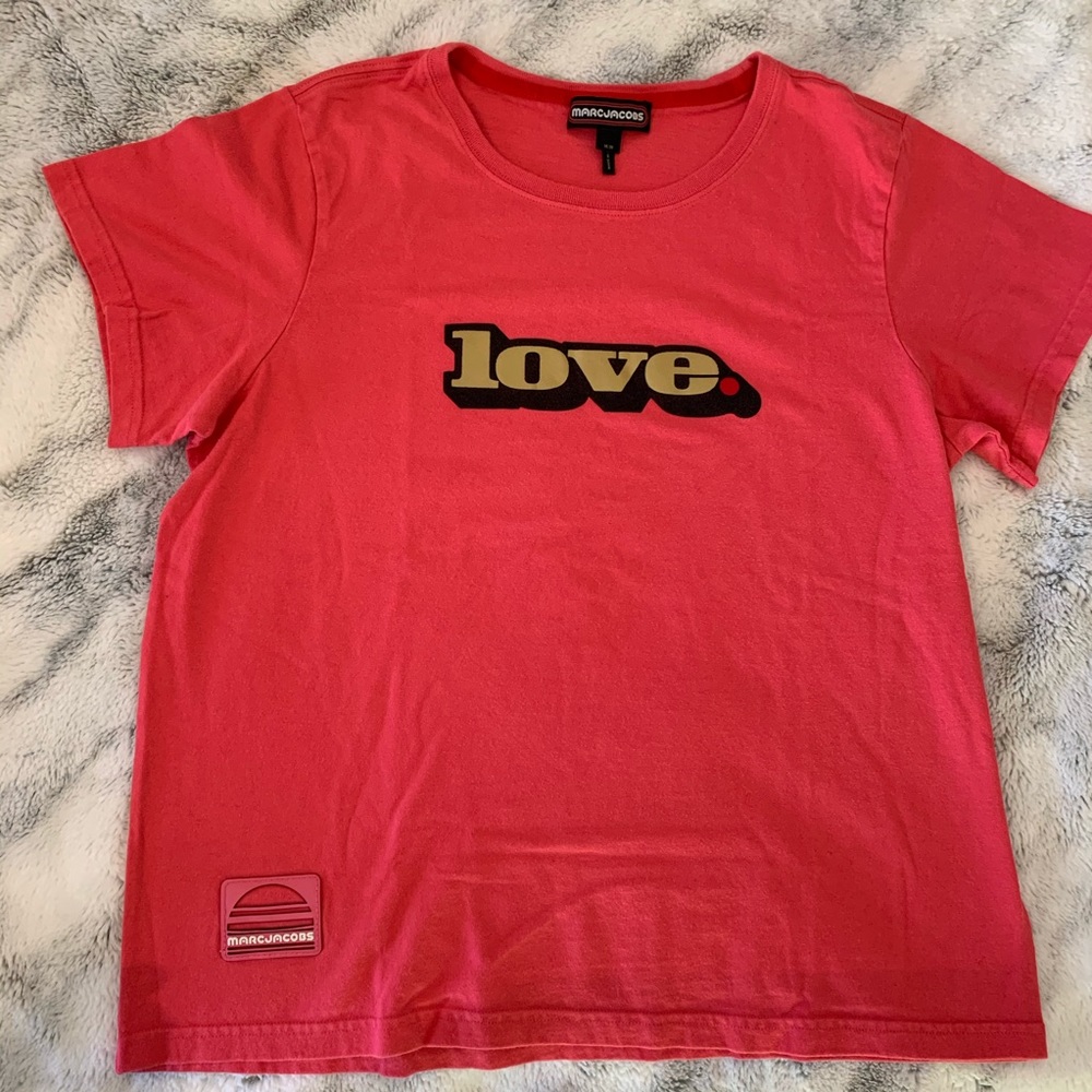 Marc Jacobs Pink “Love” graphic T-Shirt